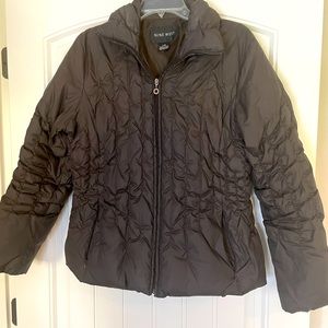 Puffy Coat Nine West Brown size large EUC